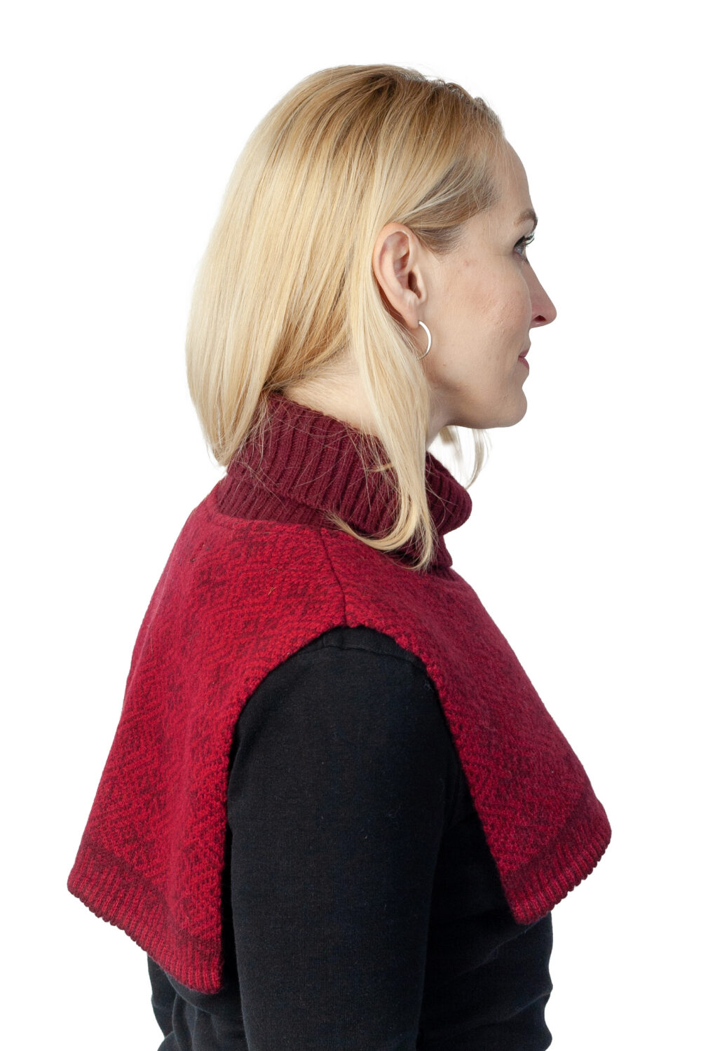 Merino wool neck warmer bib - Image 3