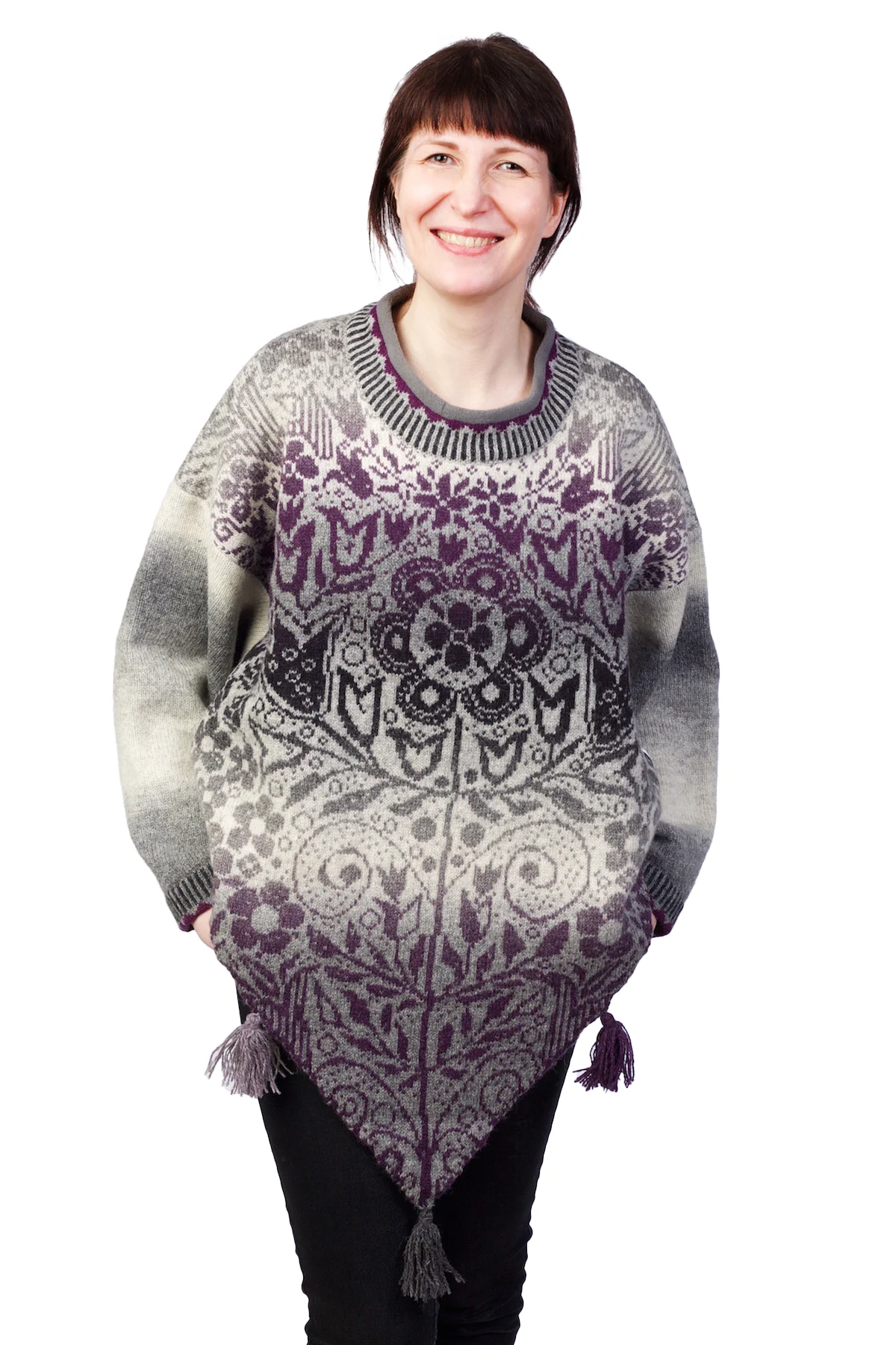 t-581-eha-triangular-wool-poncho-front Trekantet uldponcho