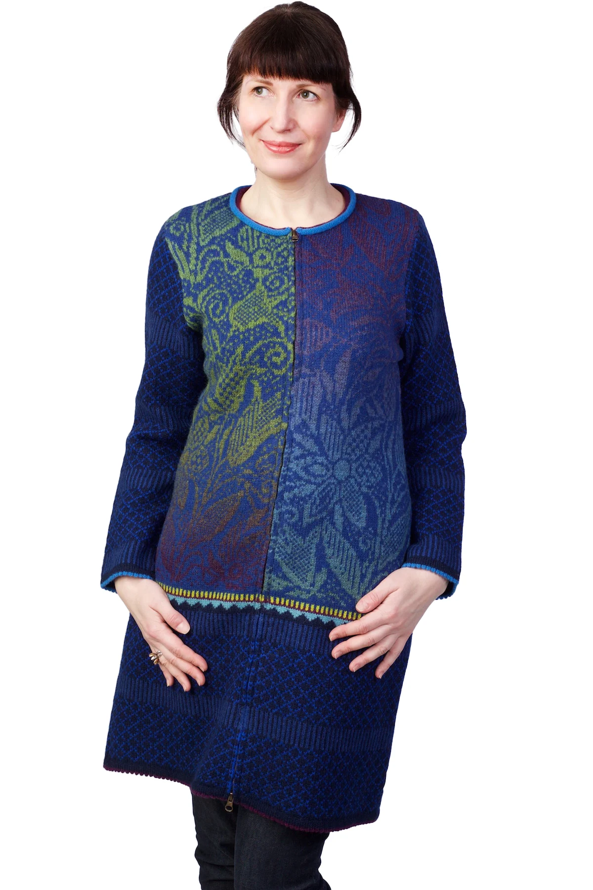 t-582-ff-long-wool-cardigan-patterns-front Lang mønstret uldcardigan