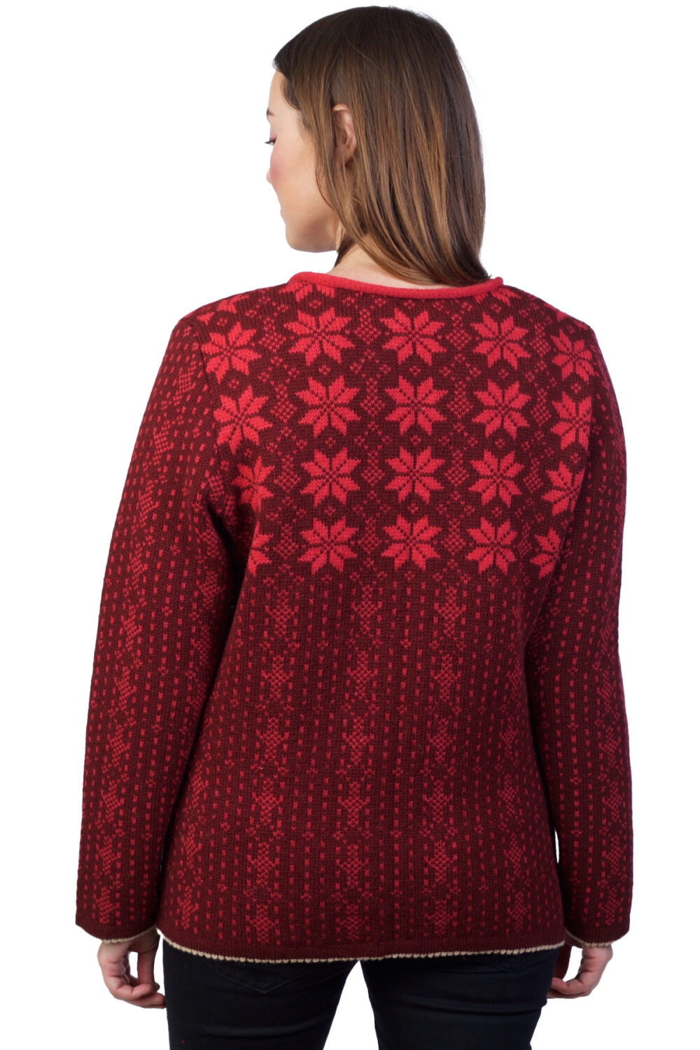Short wool cardigan with buttons - Image 2