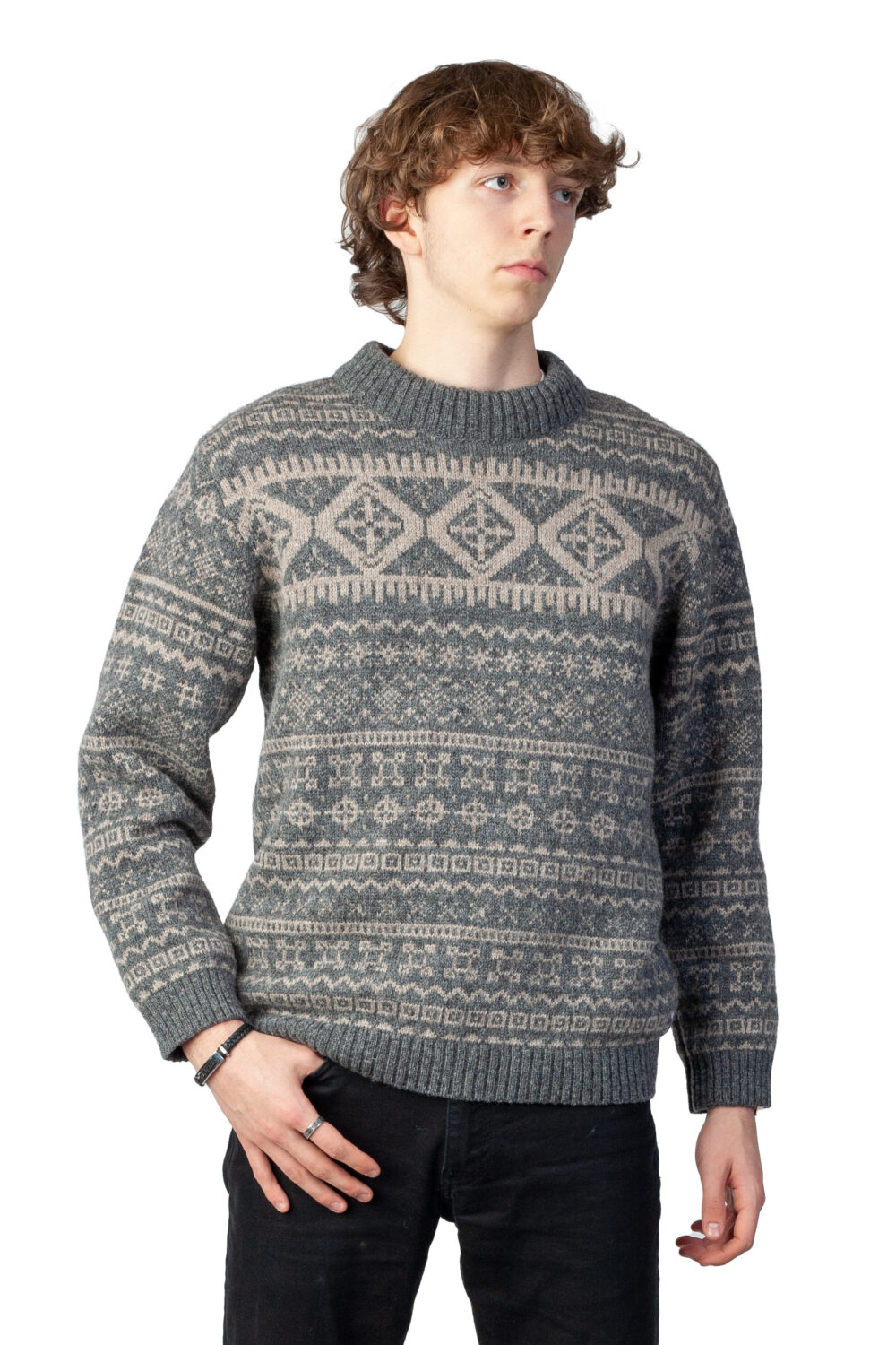 t-619-hh5-wool-turtleneck-pullover-magical-power-symbols-front2 Wool turtleneck pullover with magical power symbols - Image 1