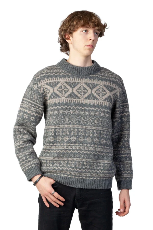 Rollkragenpullover aus Wolle mit magischen Kraftsymbolen