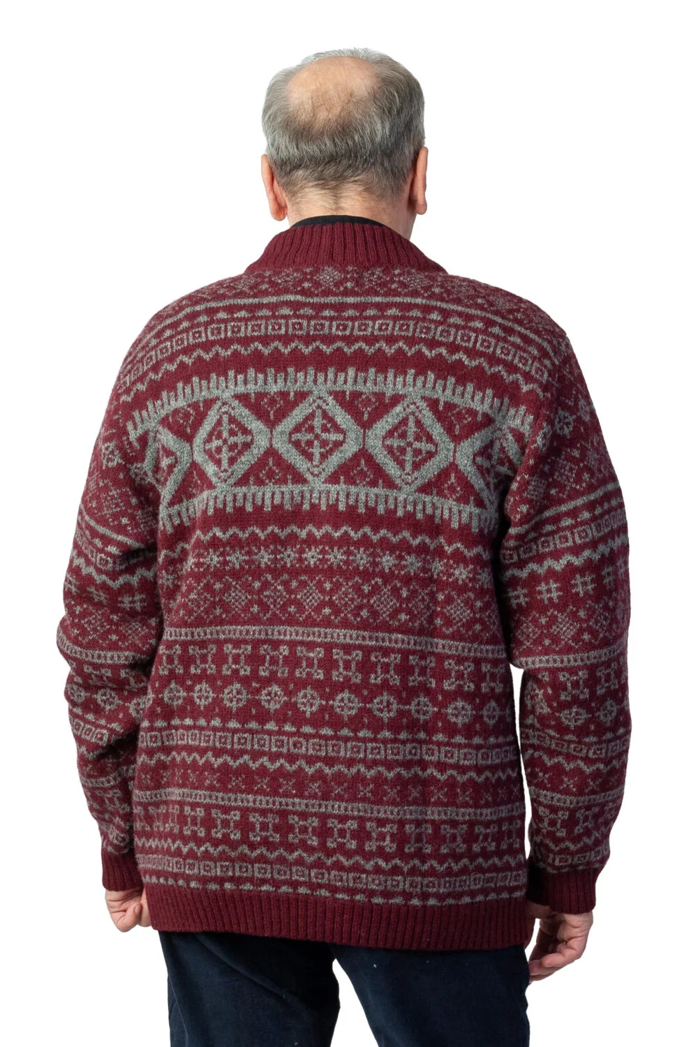 Rullekravesweater i uld med magiske kraftsymboler