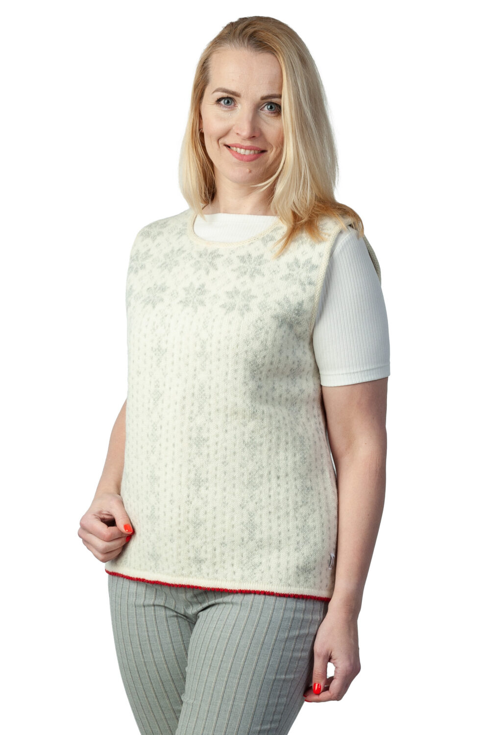 v-37-aa-wool-vest-stars-front Wool vest with stars - Image 1
