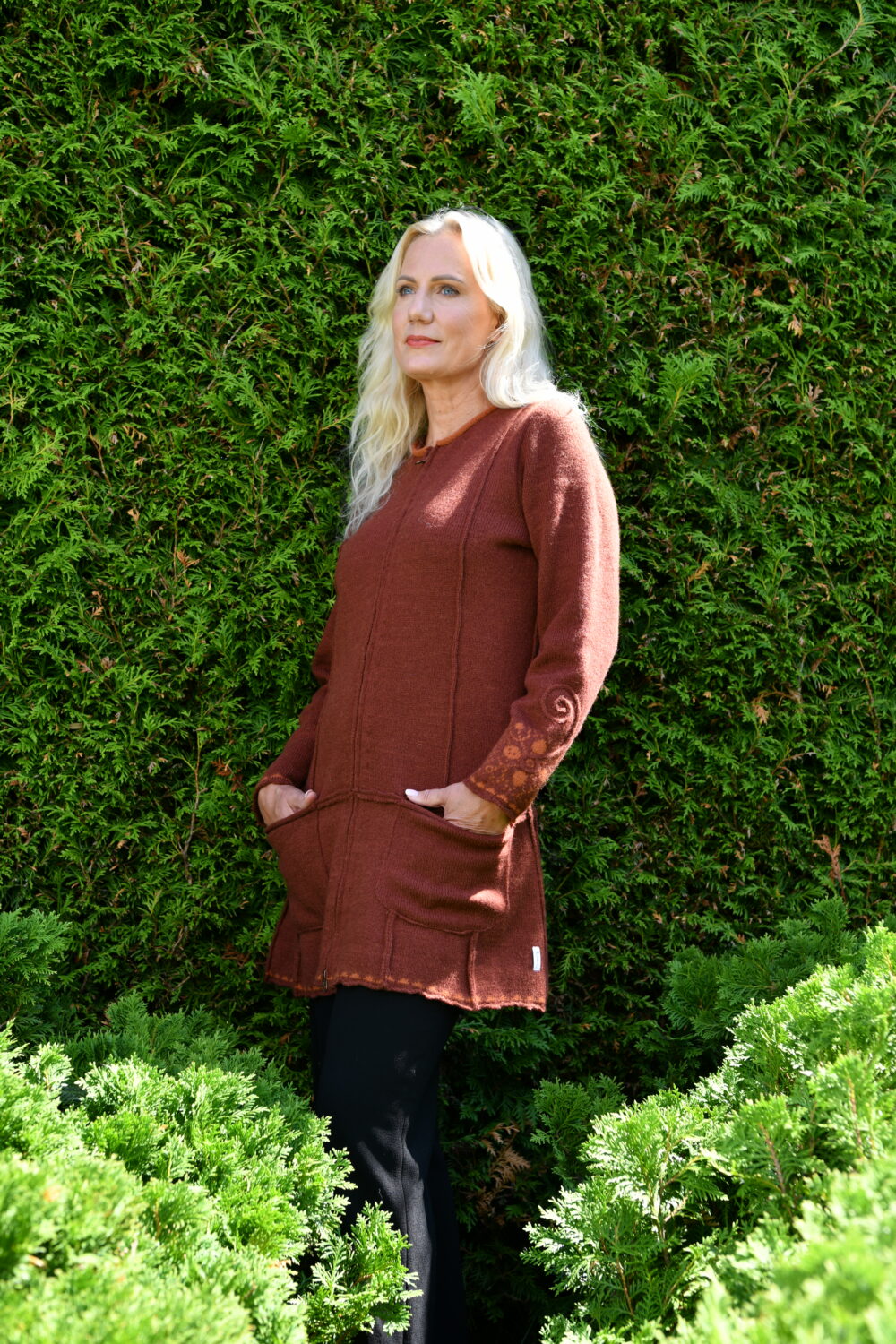 Cardigan-dress with pockets - Image 2