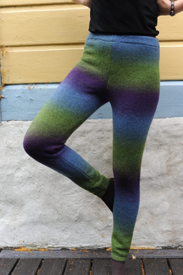 Wool multicoloured leggings