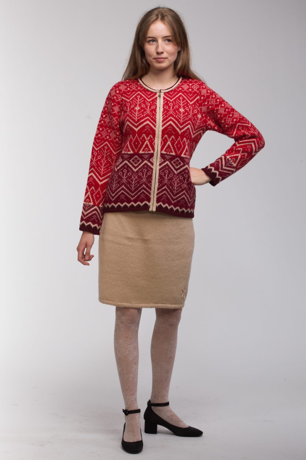 Short wool cardigan Mythology - Image 3