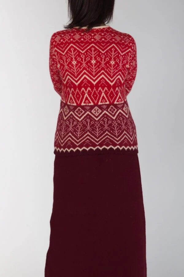 Kurze Strickjacke aus Wolle „Mythologie“