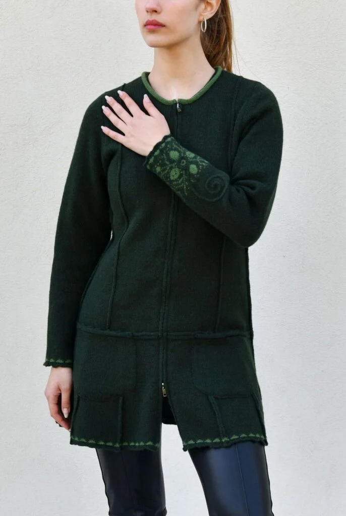 Cardigan-dress with pockets