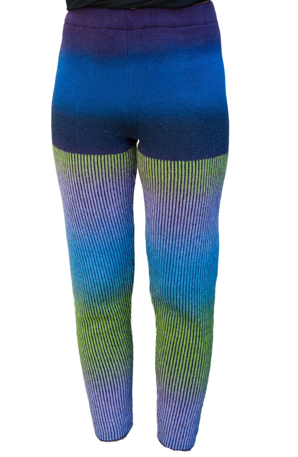 Wool leggings with stripes - Image 1
