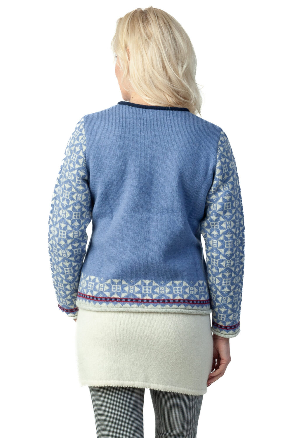 Wool mini skirt with a protective symbol - Image 4