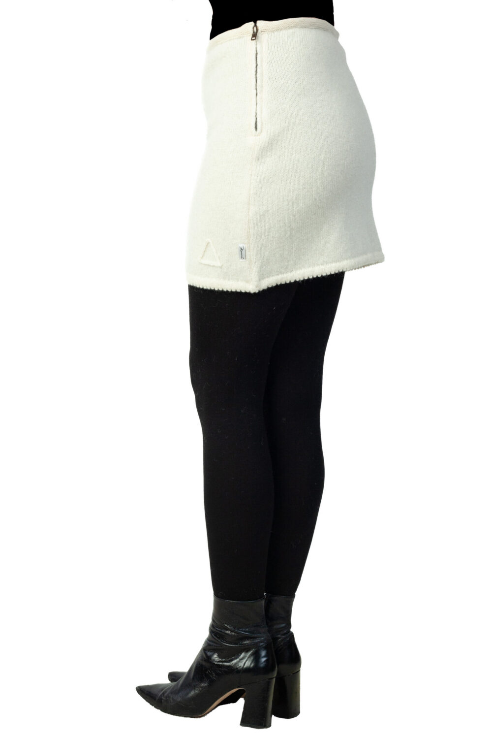 Wool mini skirt with a protective symbol - Image 5
