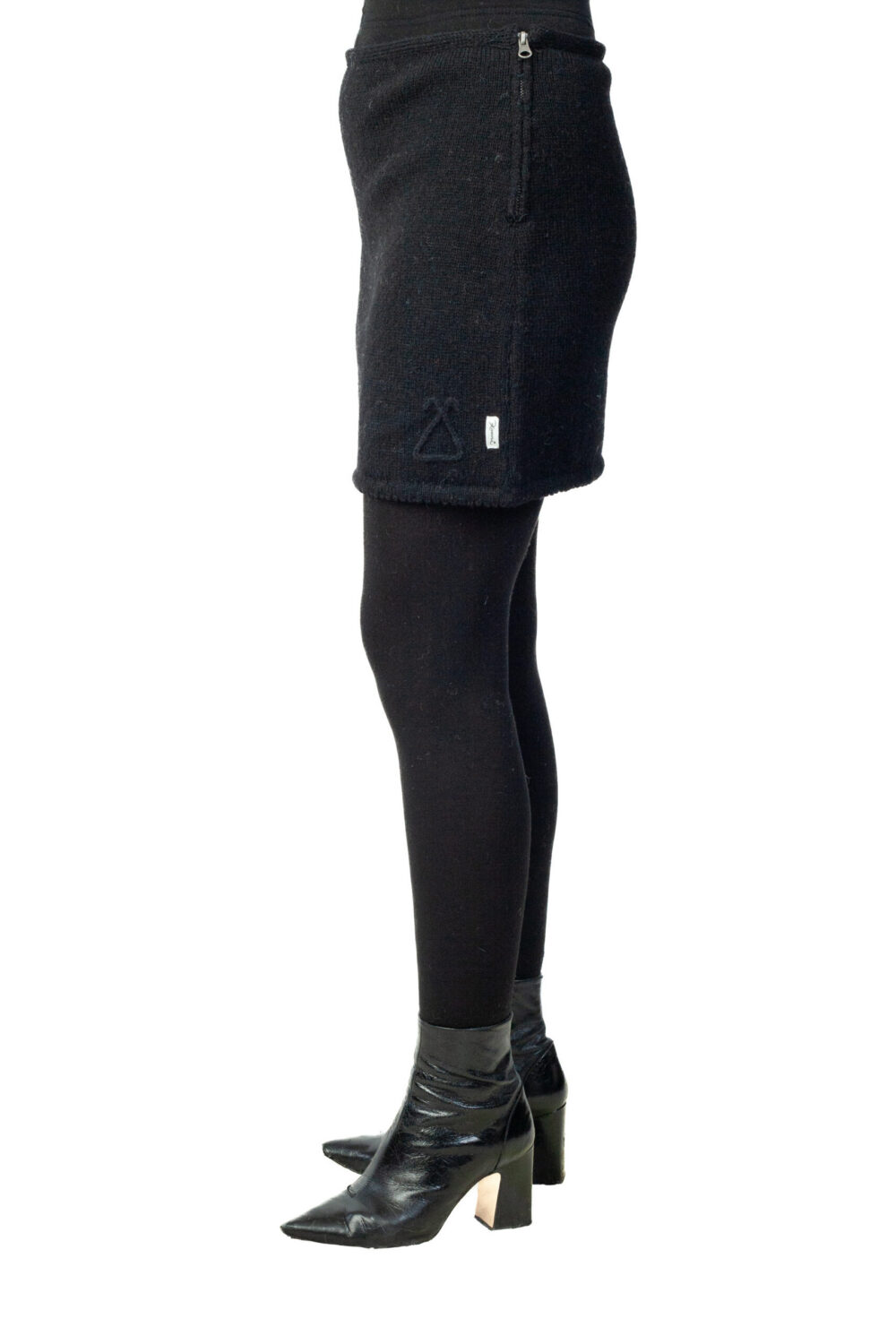 Wool mini skirt with a protective symbol - Image 2