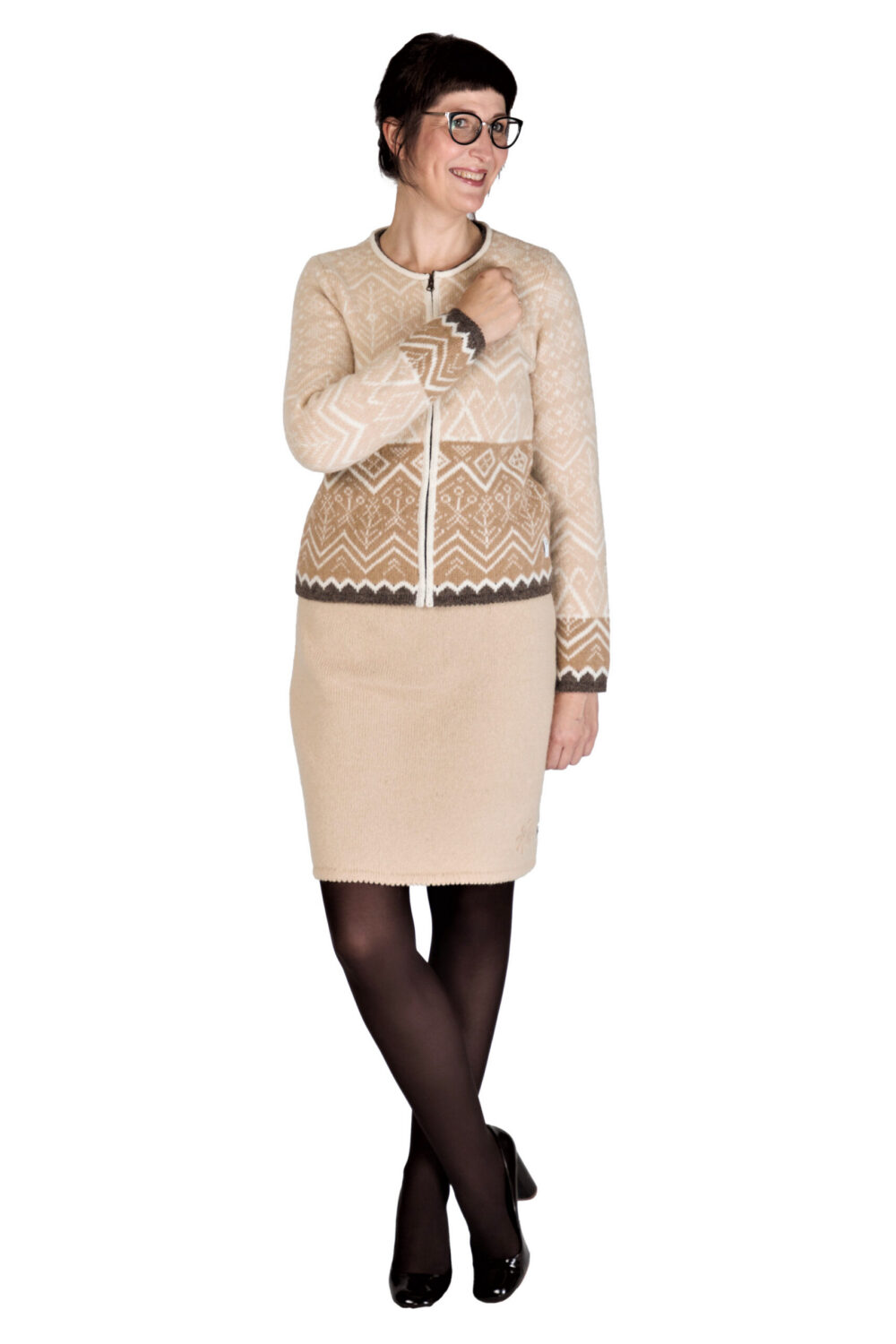 b-51-nn1-wool-short-skirt-protective-symbol-front-3.jpg Wool short skirt with a protective symbol - Image 1