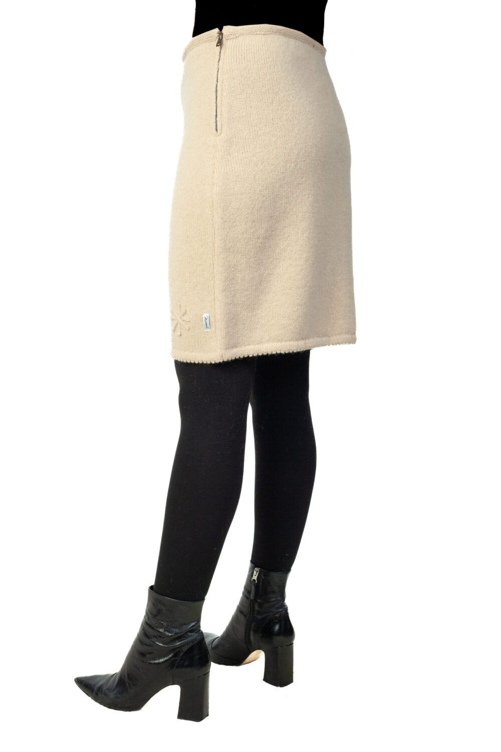 Wool short skirt with a protective symbol - Image 4