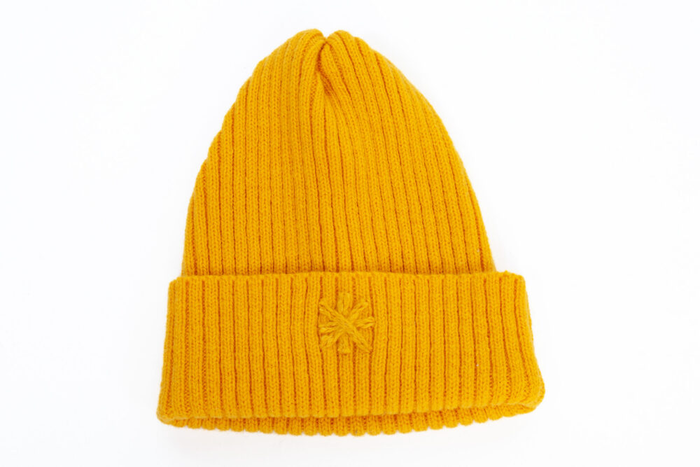 m-147-kk1-wool-hat-ribbed-knit-power-symbol-front-3.jpg Wool hat in ribbed knit with a power symbol - Image 1