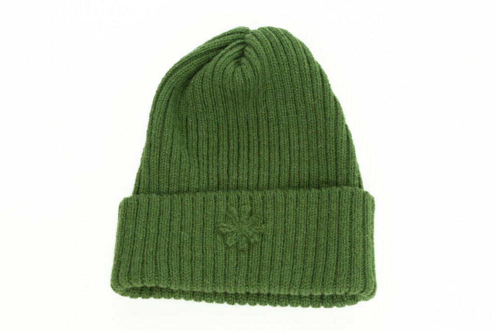 m-147-rr-wool-hat-ribbed-knit-power-symbol-front-3.jpg Wool hat in ribbed knit with a power symbol - Image 1