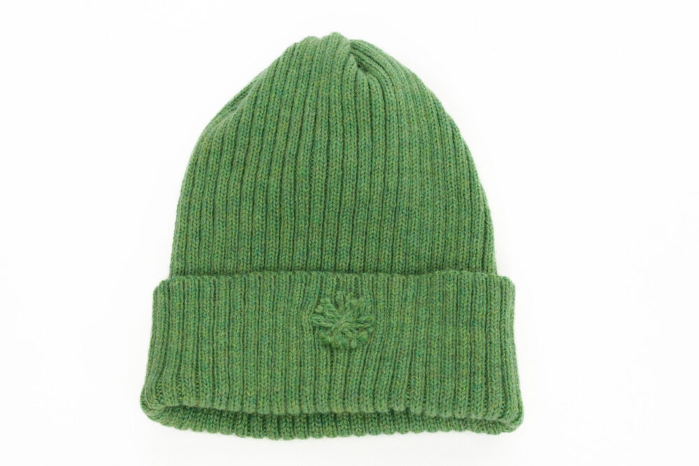 m-147-rr13-wool-hat-ribbed-knit-power-symbol-front-3.jpg Wool hat in ribbed knit with a power symbol - Image 1