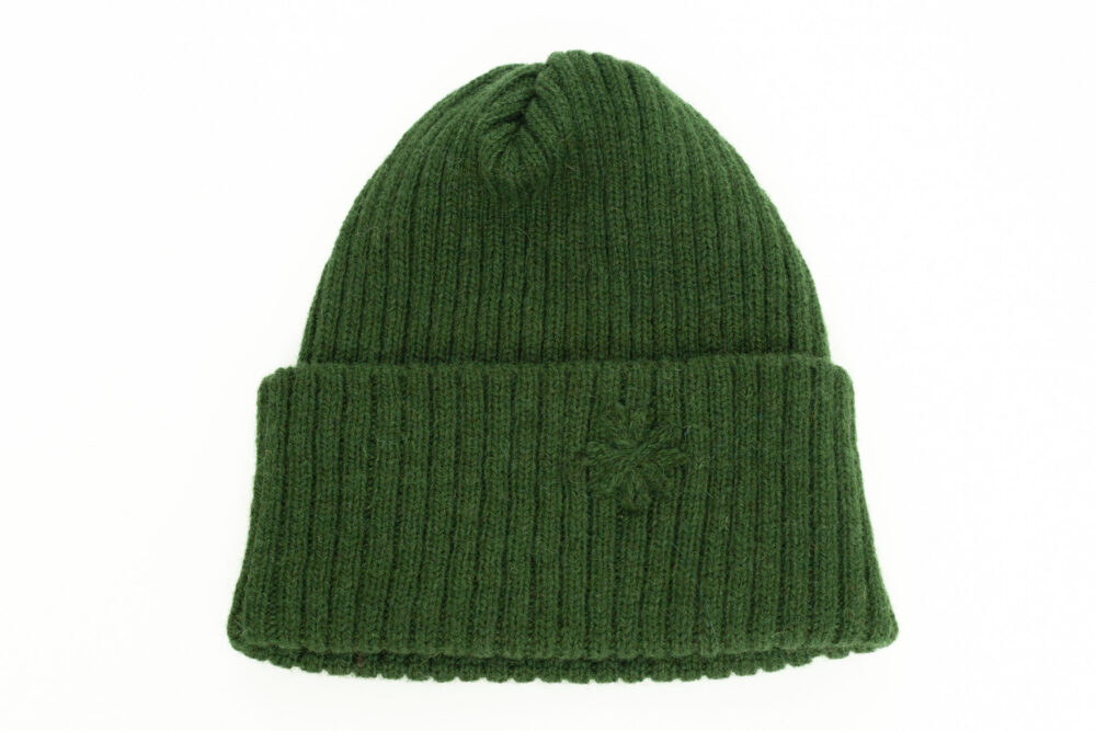 m-147-rr2-wool-hat-ribbed-knit-power-symbol-front-3.jpg Wool hat in ribbed knit with a power symbol - Image 1