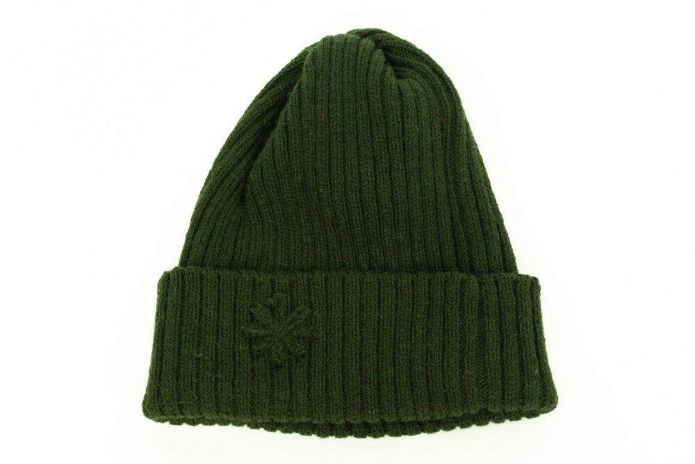 m-147-rr6-wool-hat-ribbed-knit-power-symbol-front-3.jpg Wool hat in ribbed knit with a power symbol - Image 1