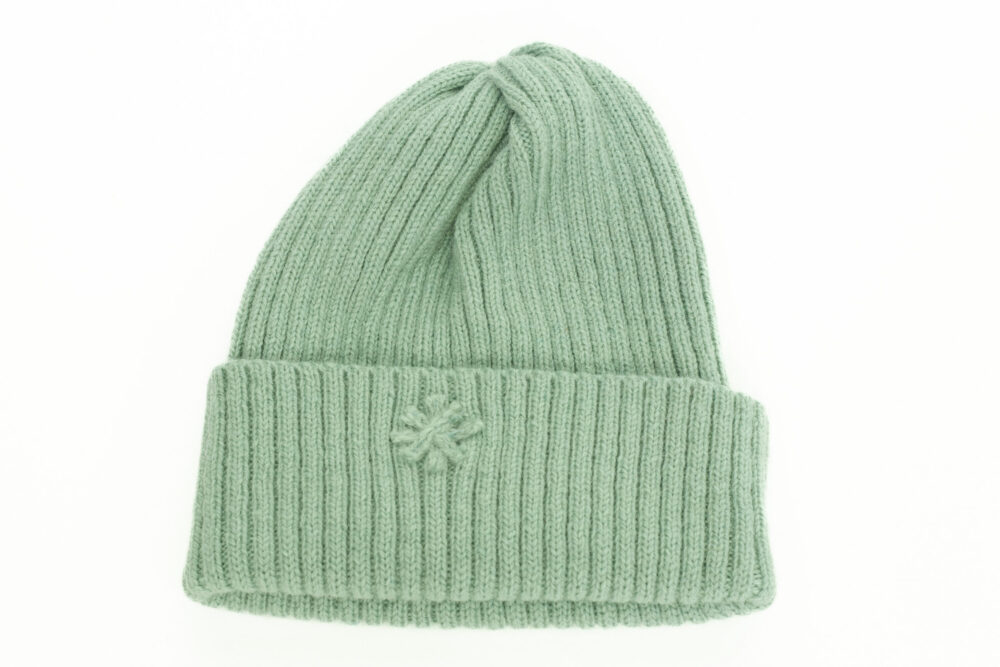 m-147-rr7-wool-hat-ribbed-knit-power-symbol-front-3.jpg Wool hat in ribbed knit with a power symbol - Image 1