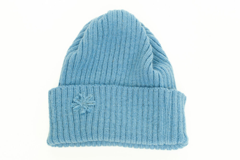 m-147-ss1-wool-hat-ribbed-knit-power-symbol-front-3.jpg Wool hat in ribbed knit with a power symbol - Image 1