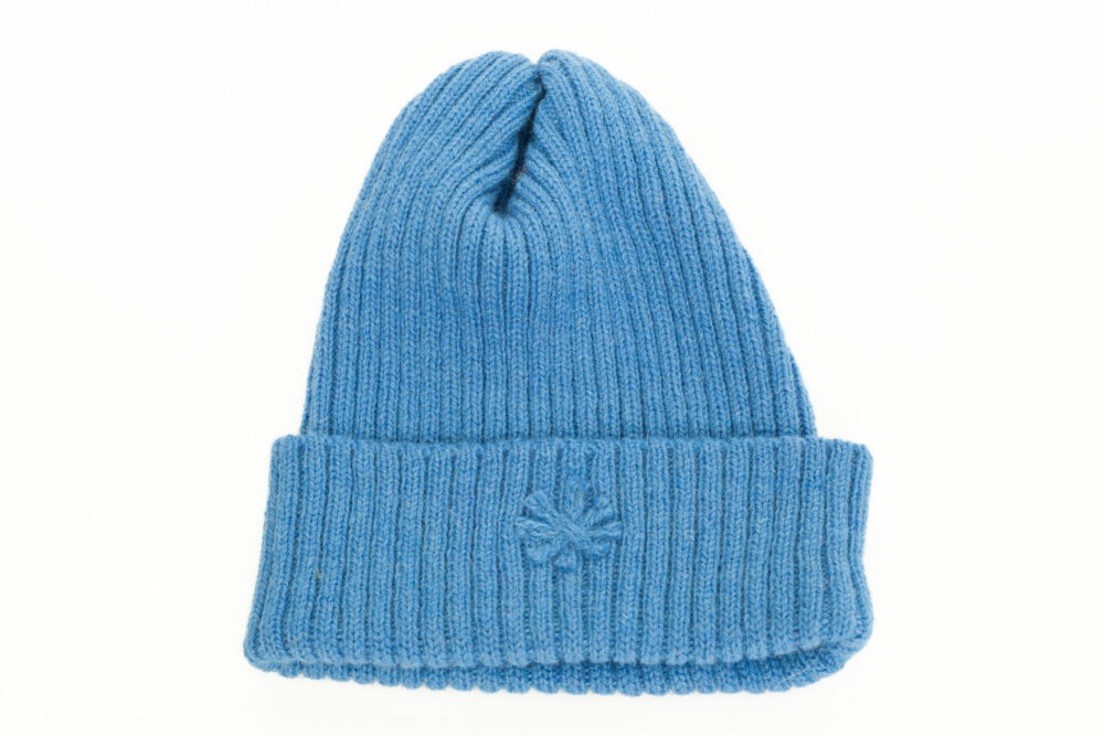 m-147-ss2-wool-hat-ribbed-knit-power-symbol-front-3.jpg Wool hat in ribbed knit with a power symbol - Image 1