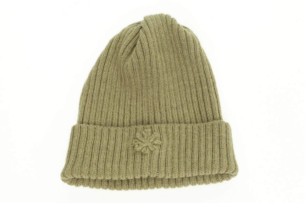 m-147-uu-wool-hat-ribbed-knit-power-symbol-front-3.jpg Wool hat in ribbed knit with a power symbol - Image 1