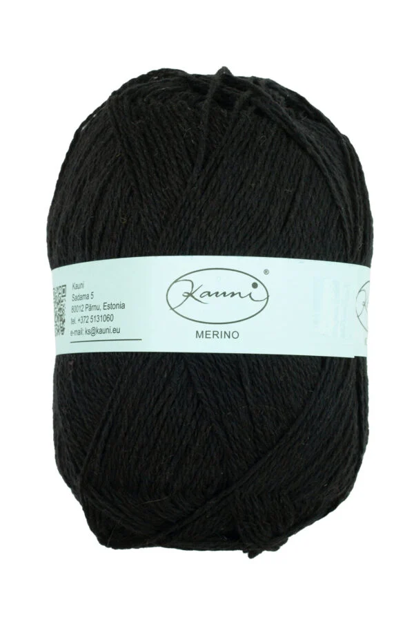 Merino Wool Yarn – Solid Colour – C Black