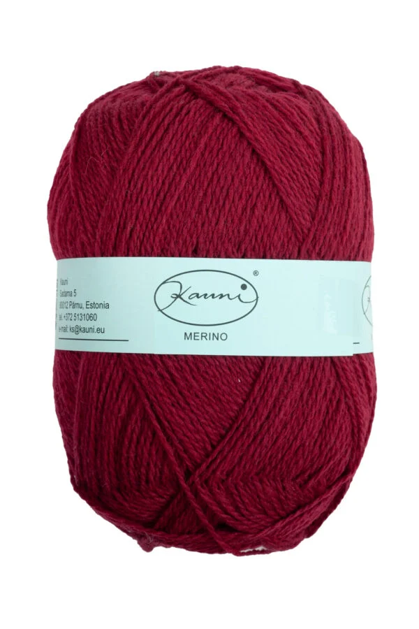 Merinowollgarn – Unifarben – M2 Bordeauxrot