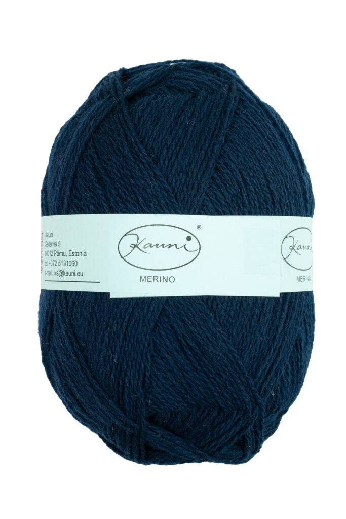 Merino Wool Yarn – Solid Colour – F Dark Navy Blue