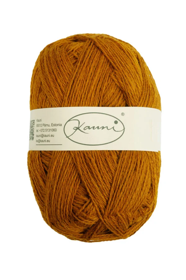 Wool Yarn – Solid Colour – NN6 Copper Brown