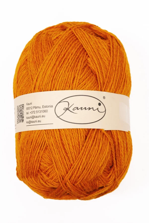 Wool Yarn – Solid Colour – NN7 Orange Copper Brown