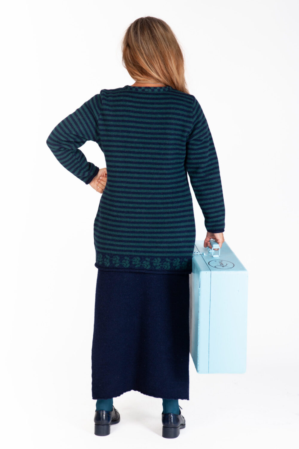 Wool pullover with stripes - Image 2