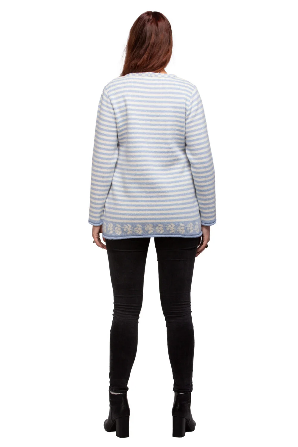 Wollpullover mit Streifen