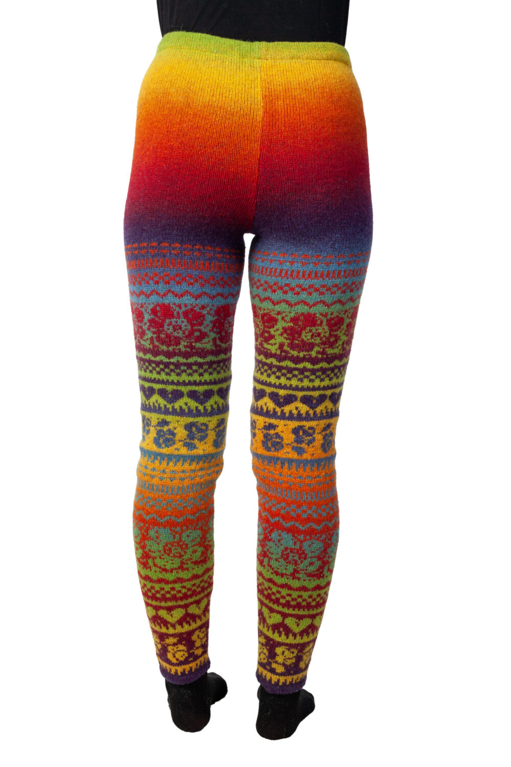 Wool leggings with patterns - Image 2