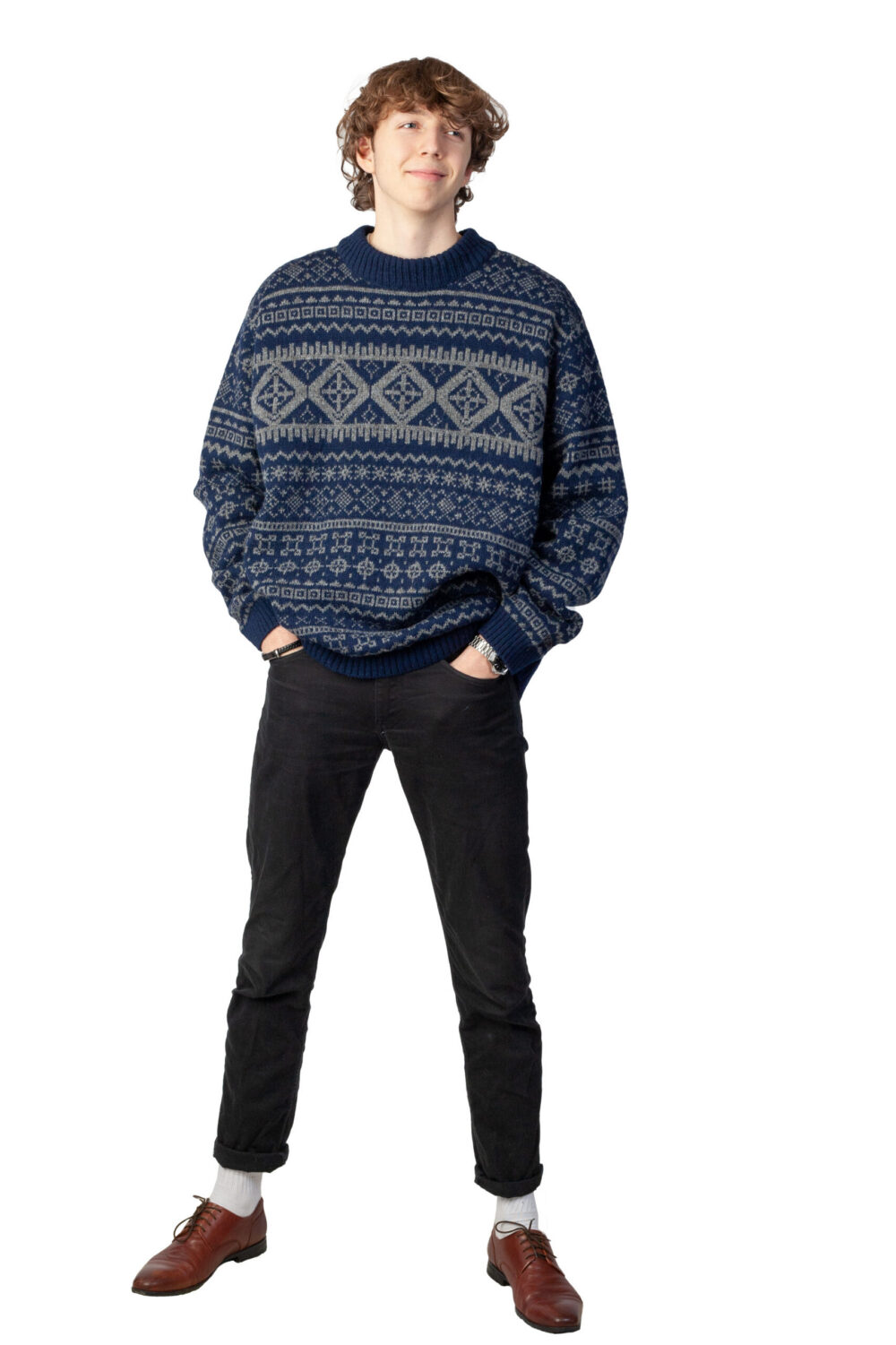 t-619-ff-wool-turtleneck-pullover-magical-power-symbols-front-2.jpg Wool turtleneck pullover with magical power symbols - Image 1