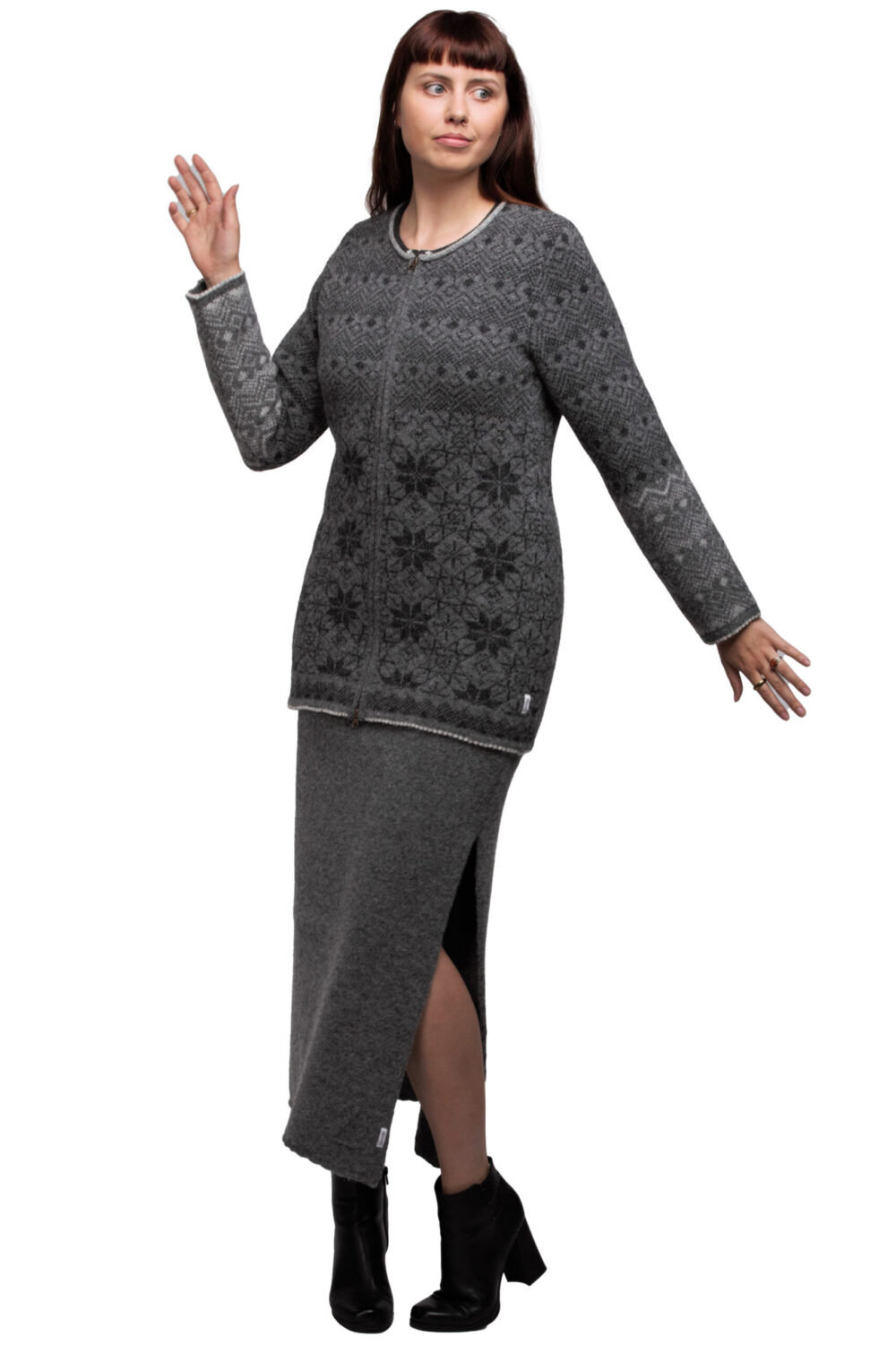 t-623-hh5-wool-cardigan-power-symbols-zipper-front-2.jpg Wool cardigan with power symbols and a zipper - Image 1