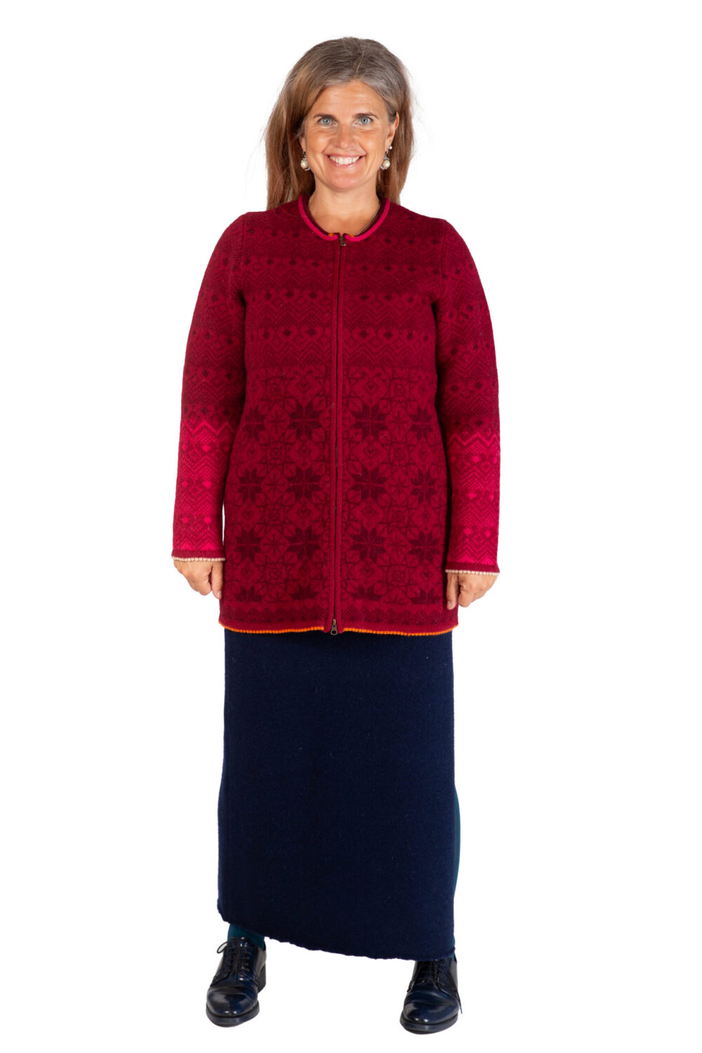 t-623-mm2-wool-cardigan-power-symbols-zipper-front3-2.jpg Wool cardigan with power symbols and a zipper - Image 1