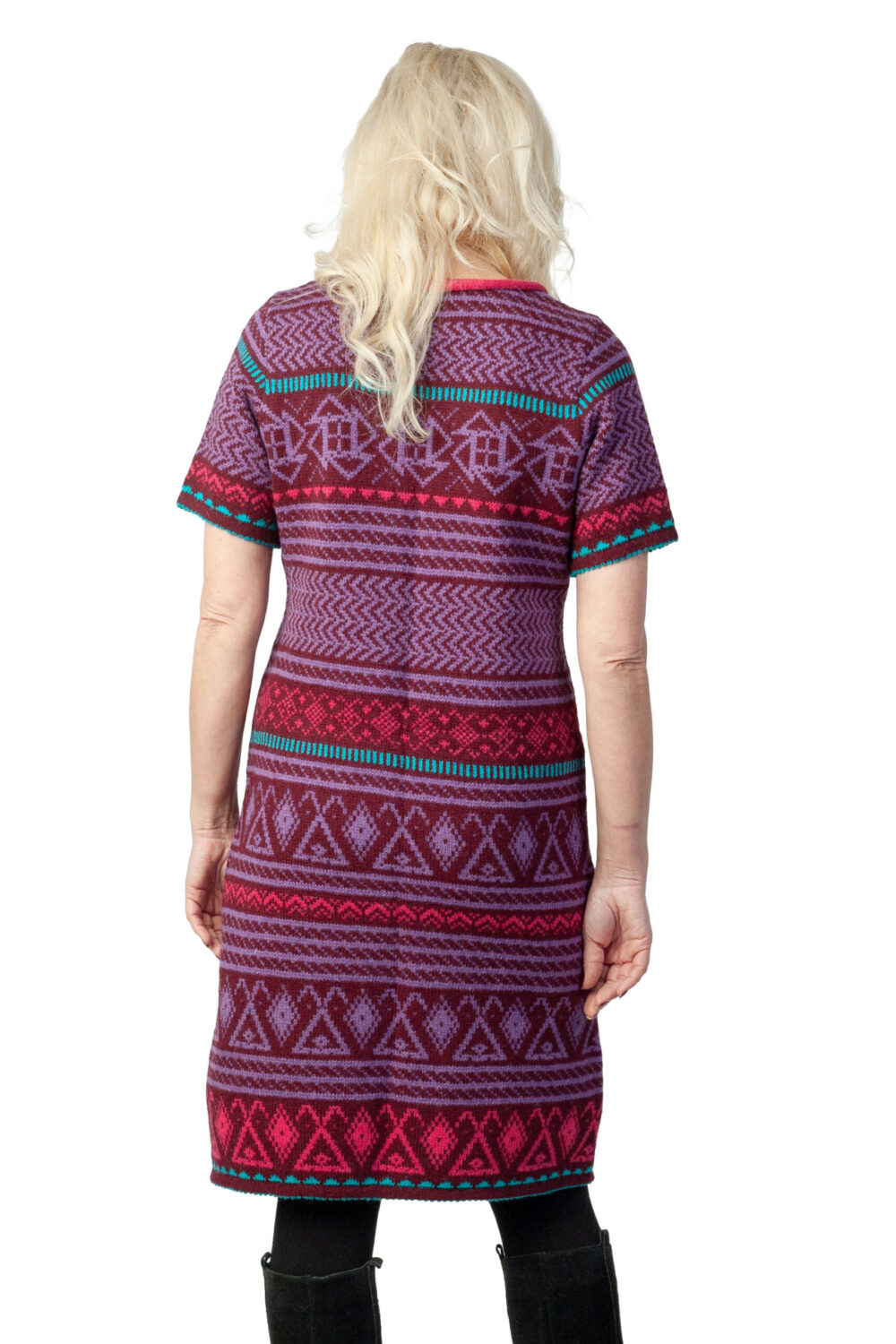 Wool dress with power patterns - Image 2