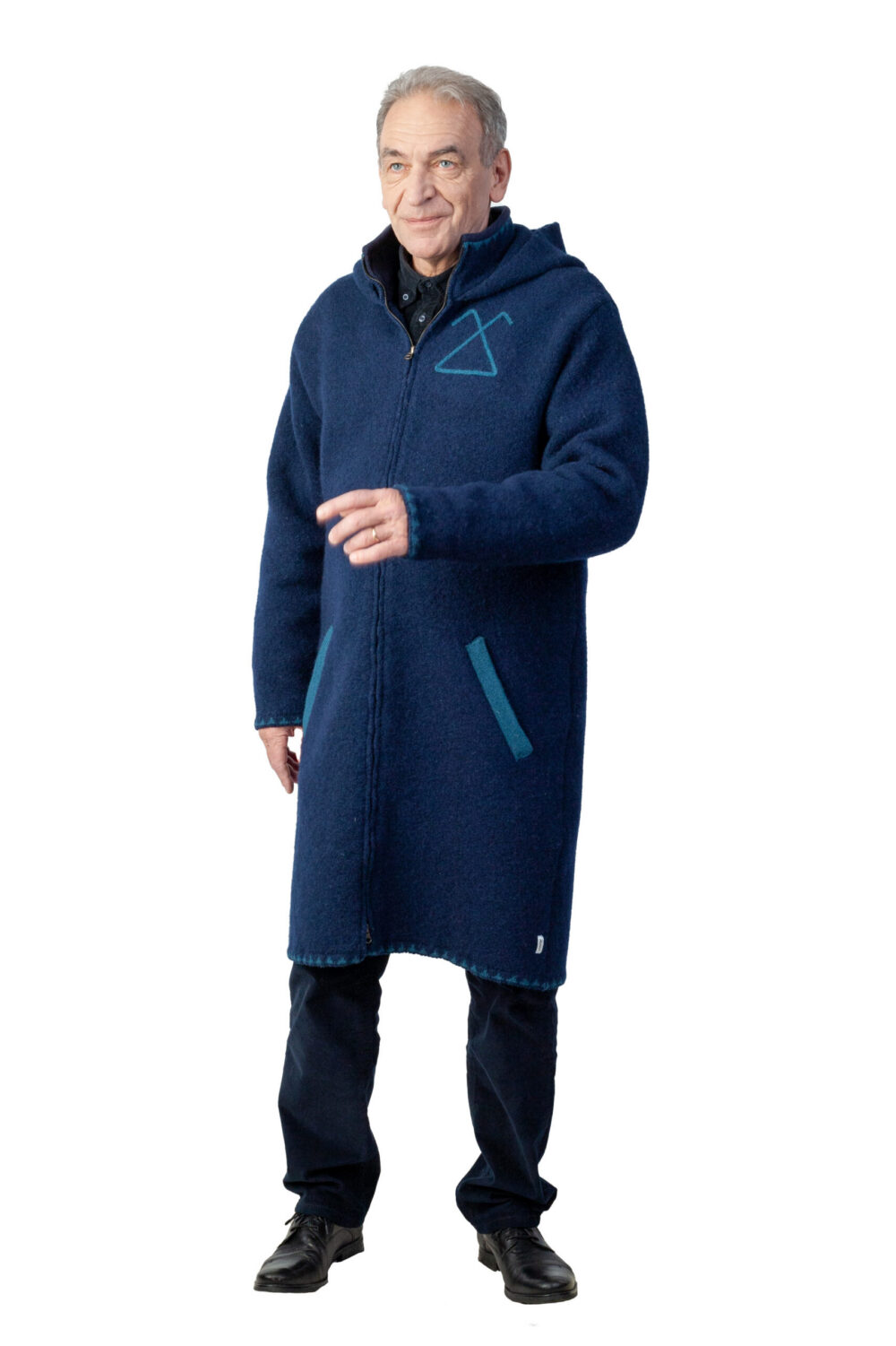 t-633-ff-long-wool-coat-hood-pockets-front2-2.jpg Long wool coat with a hood and pockets - Image 1