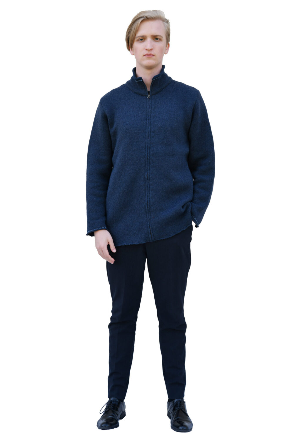 Wool cardigan with a Tree of Life pattern and pockets - Image 2