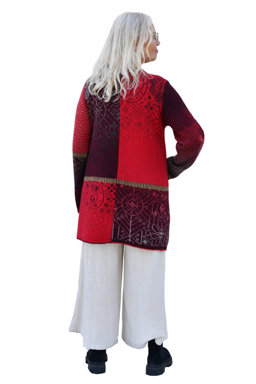 Wool cardigan with magical symbols - Image 2