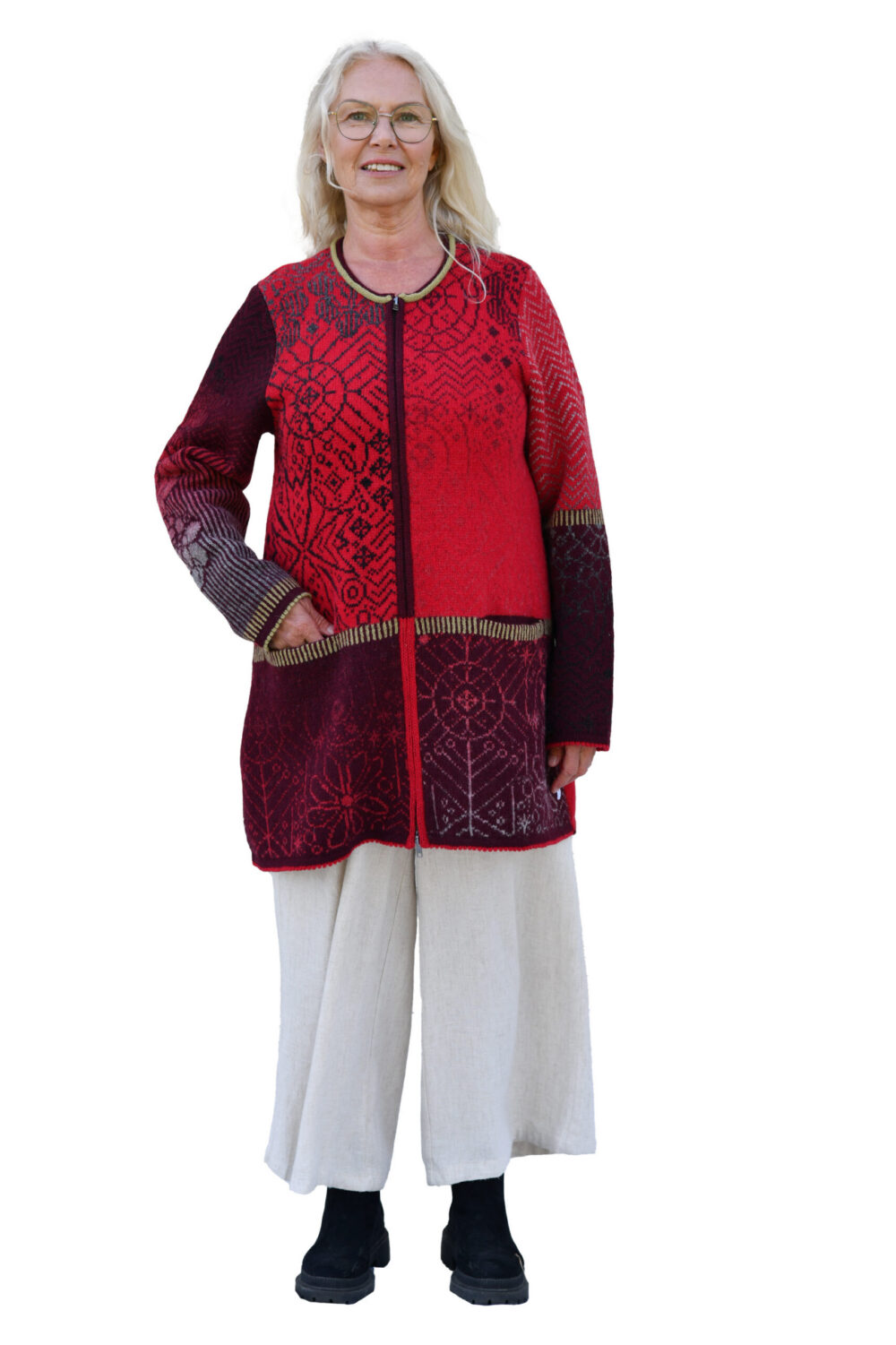t-646-gg-wool-cardigan-magical-symbols-front-2.jpg Wool cardigan with magical symbols - Image 1