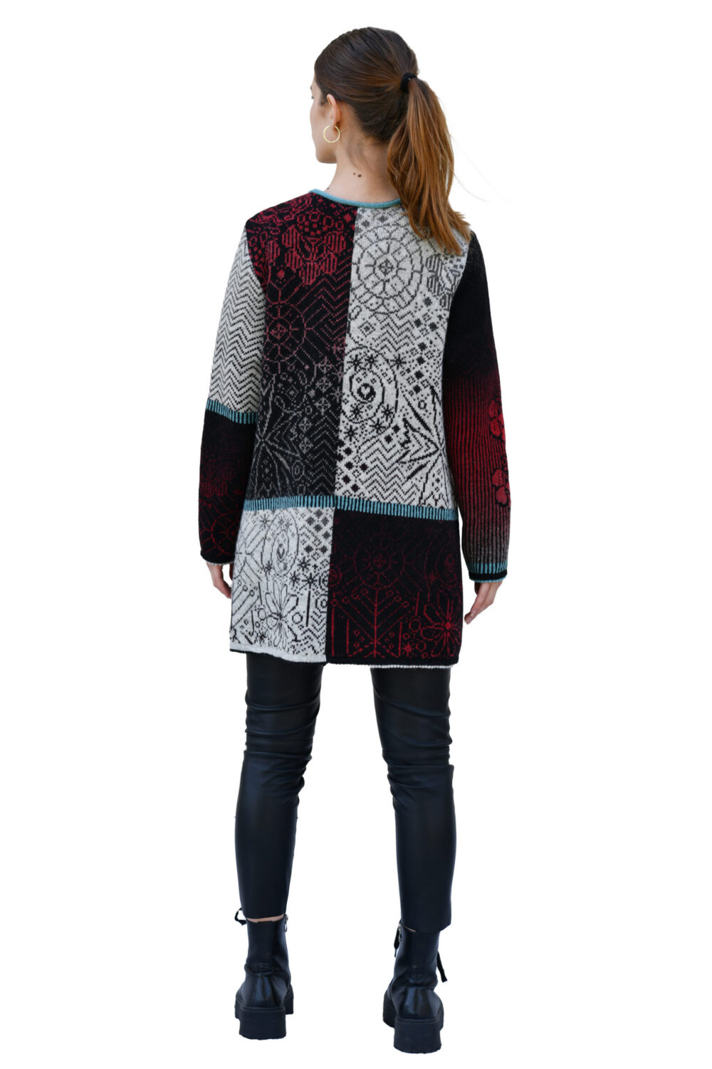 Wool cardigan with magical symbols - Image 3