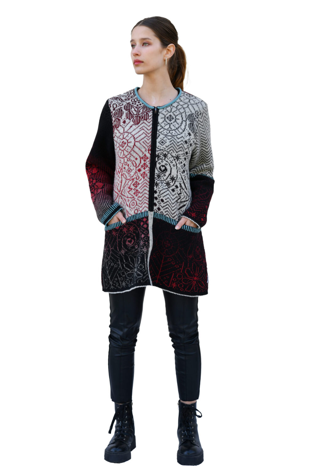 t-646-hh1-wool-cardigan-magical-symbols-front-2.jpg Wool cardigan with magical symbols - Image 1