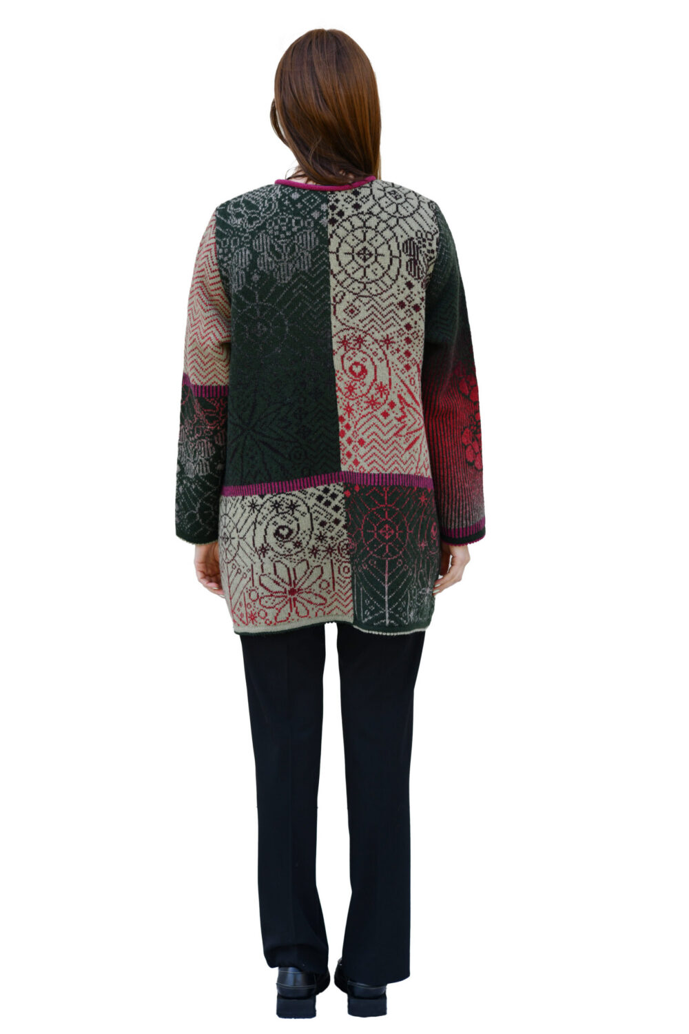 Wool cardigan with magical symbols - Image 2