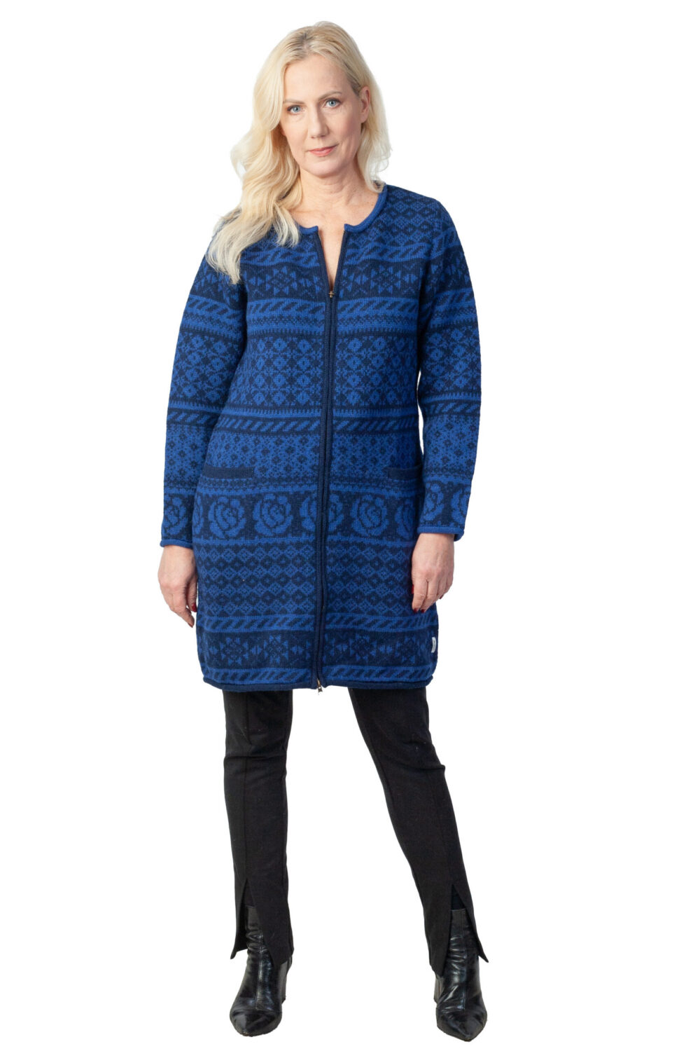 v-19-ff-long-wool-cardigan-traditional-patterns-pockets-front-2.jpg Long wool cardigan with traditional patterns and pockets - Image 1