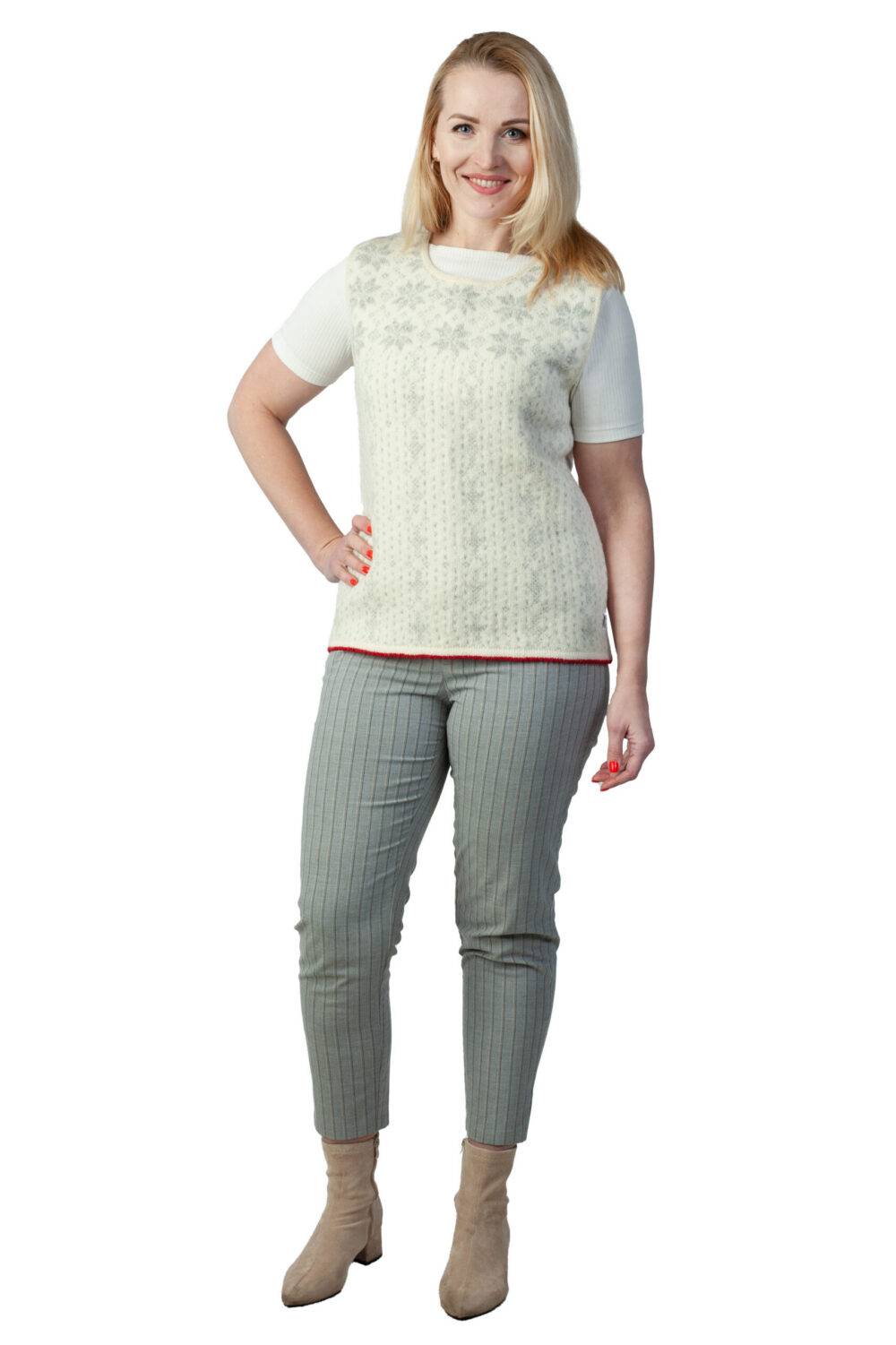 Wool vest with stars - Image 2