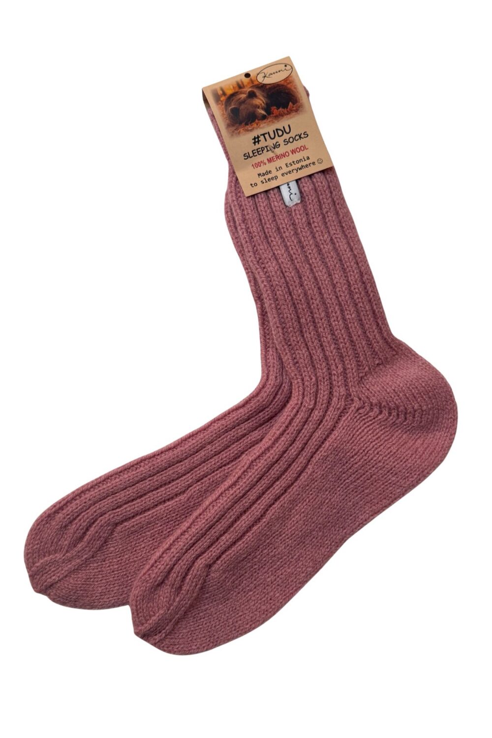 Meriinosokid Kauni Merino sleeping socks "TUDU" - Image 1